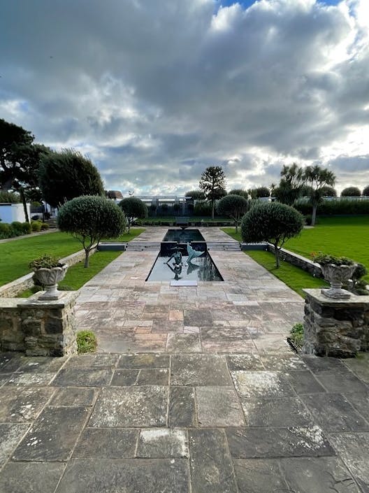 View of the pool at Aldwick Bay taken on the first site visit.