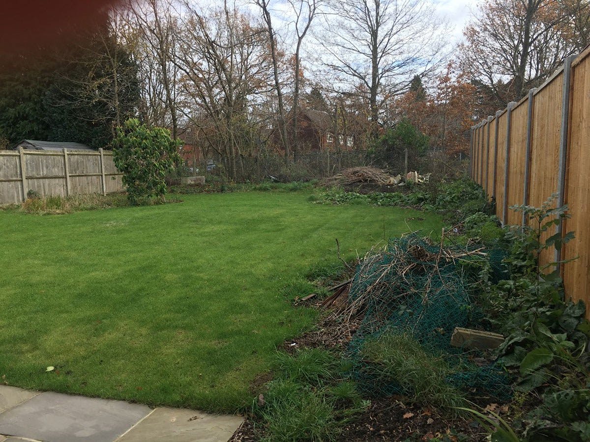 View of the Sevenoaks garden taken at the first site visit.