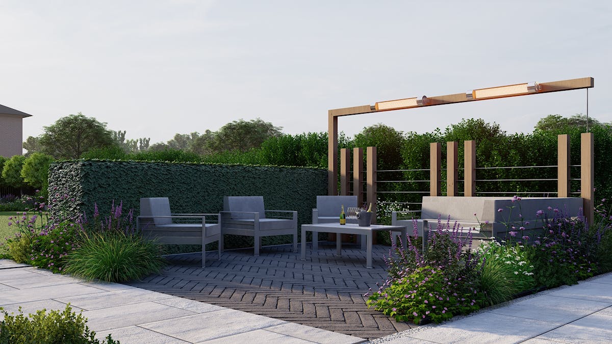 Windsor, Berkshire - Rear Landscape Design 2022